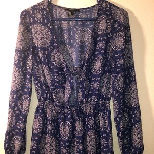 Forever 21 Dark Blue Romper